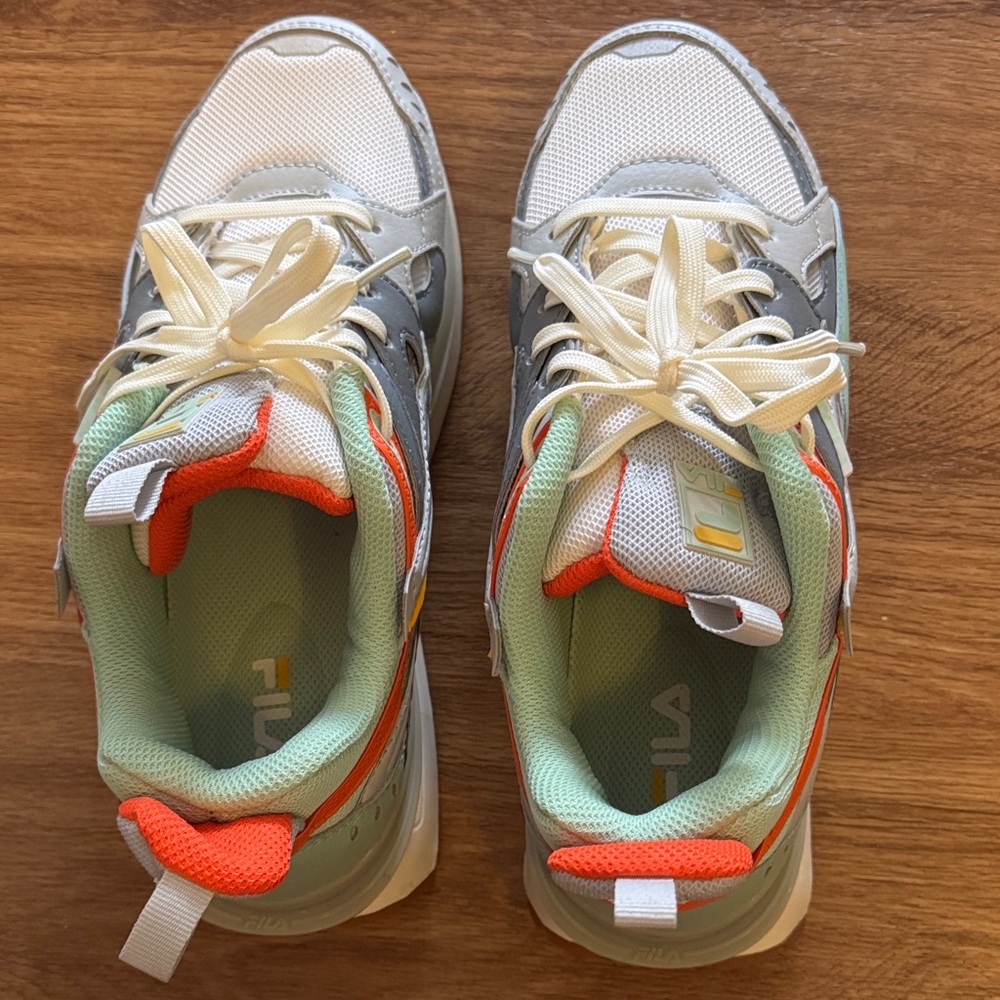 Fila Men’s Gray and Orange Sneakers